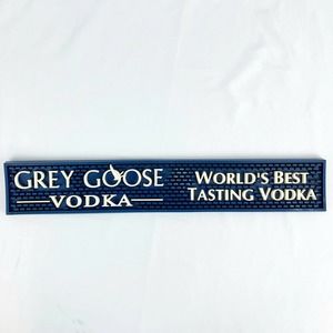 Grey Goose Vodka 20" Blue Rubber Bar Mat Rail Spill Shelf Liner Worlds Best
